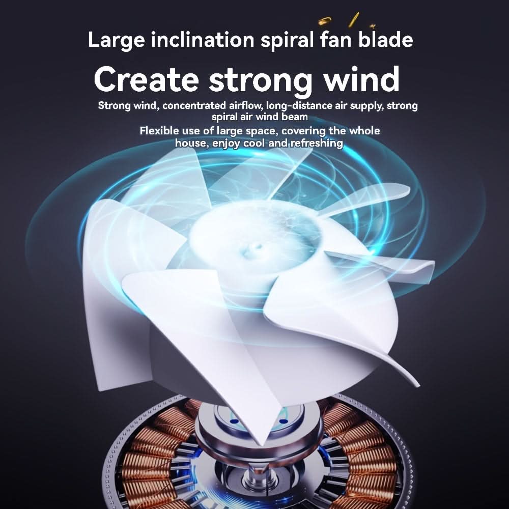 Turbine Fan - USB Charging with Digital Display Fan for Home, Office