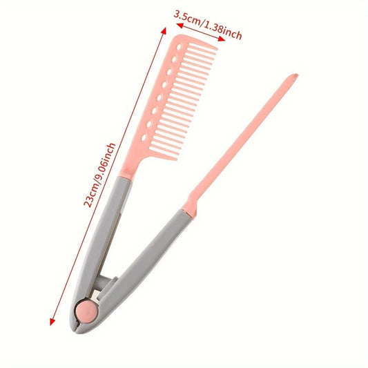 Folding Hair Styling Comb – Portable Detangling & Sectioning Tool