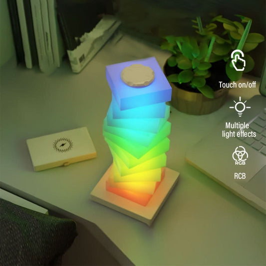 Smart LED Desk Lamp with Wireless Charger - RGB, Dimmable, Touch Control