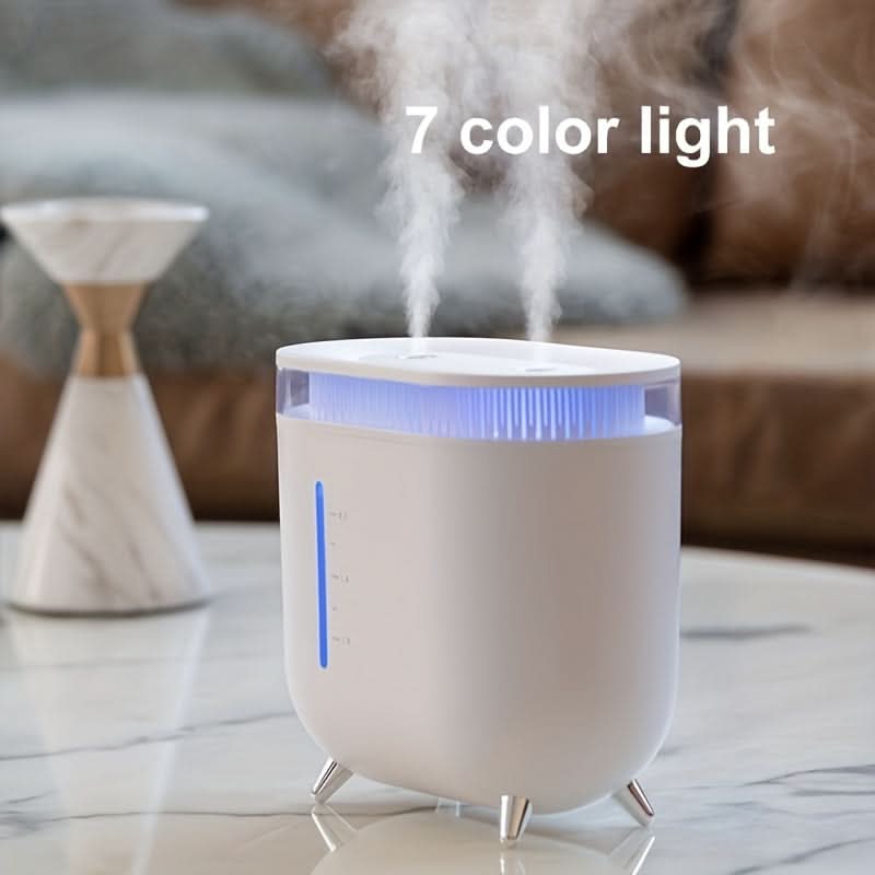 67oz Rechargeable Dual-Spray Humidifier with Night Light