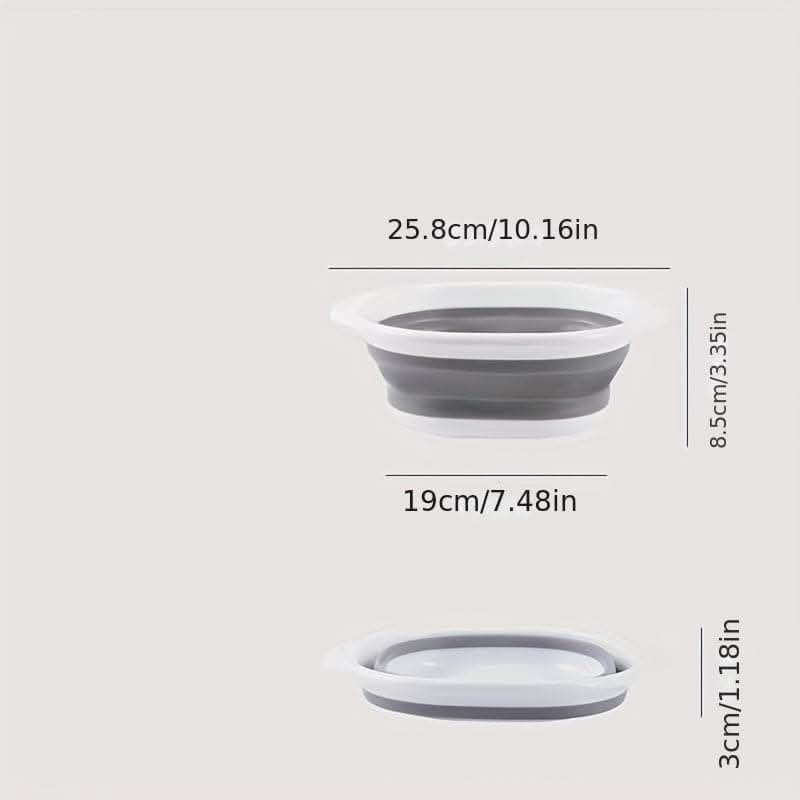 Portable Collapsible Wash Basin - Foldable Plastic Basin for Home, Dorm, and Outdoor Use