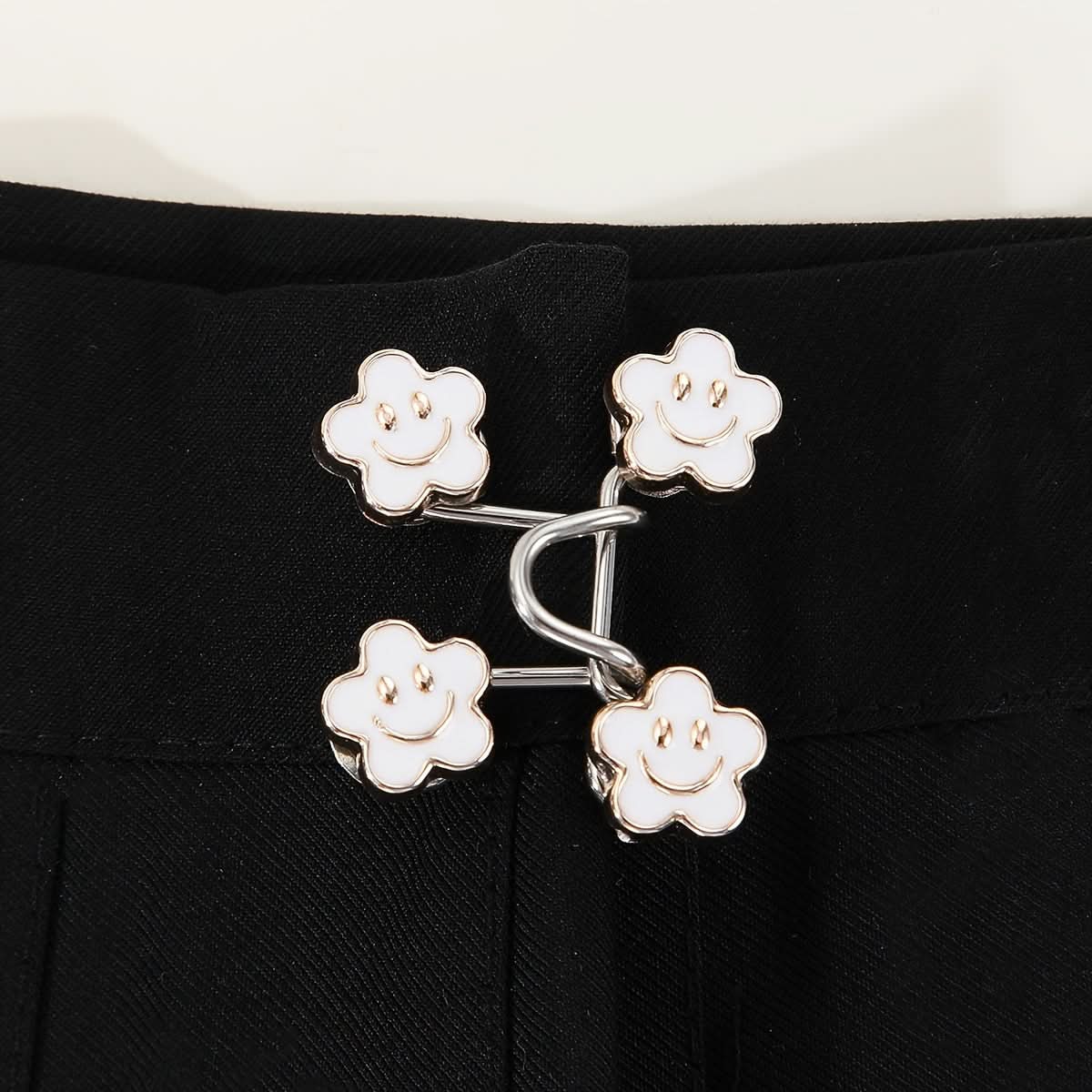 Detachable Floral Buckle Waist Tighteners for Pants