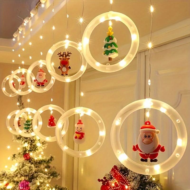 USB LED Christmas Santa Light String for Decor