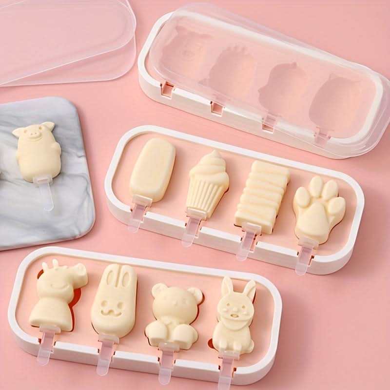 BPA-Free Silicone Ice Pop Mold - DIY Popsicle & Ice Cream Maker