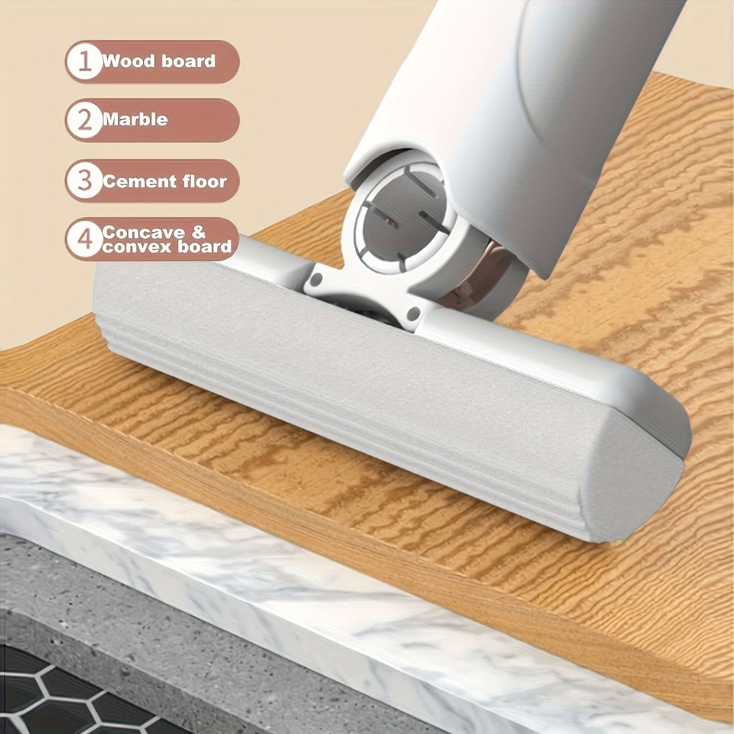 Mini Hand-Free Sponge Mop for Windows & More