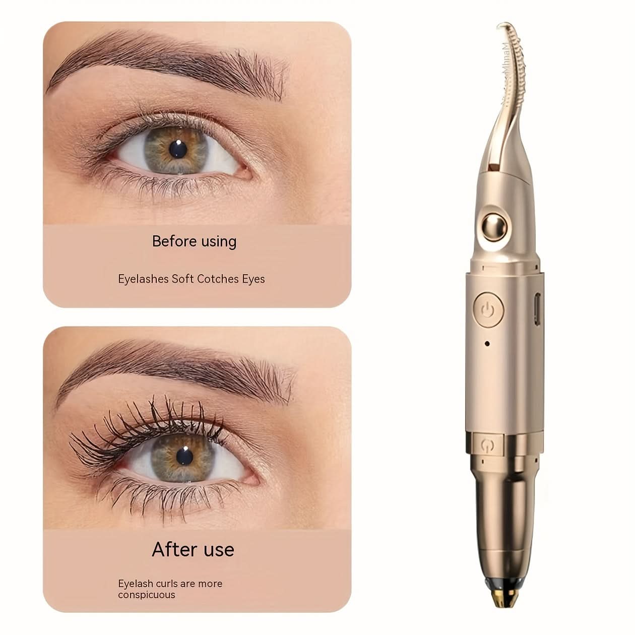 2-in-1 Heated Eyelash Curler & Trimmer