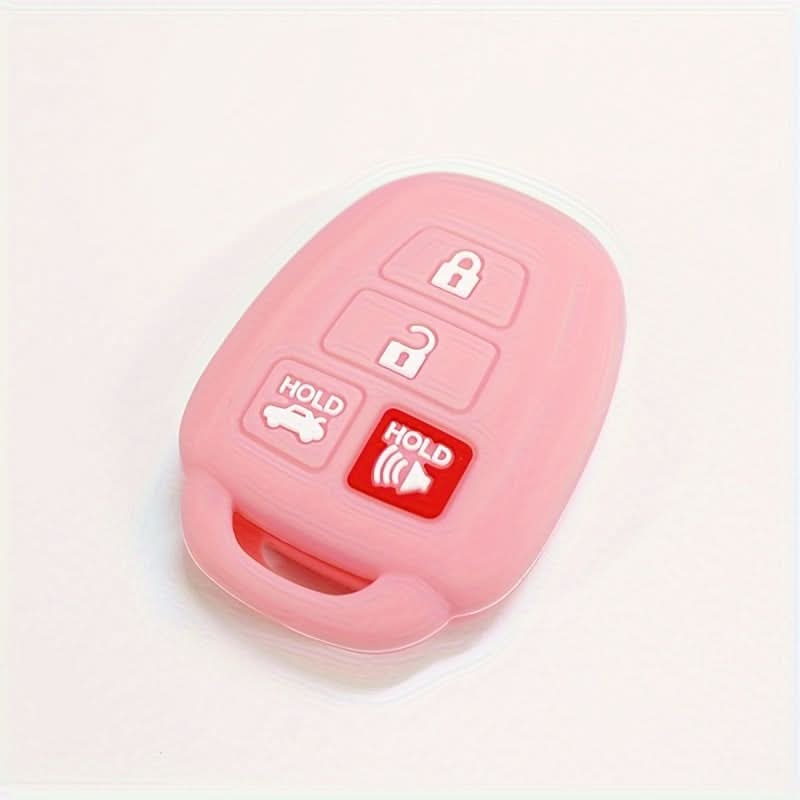 Silicone 4-Key Car Key Cover – Waterproof & Shockproof