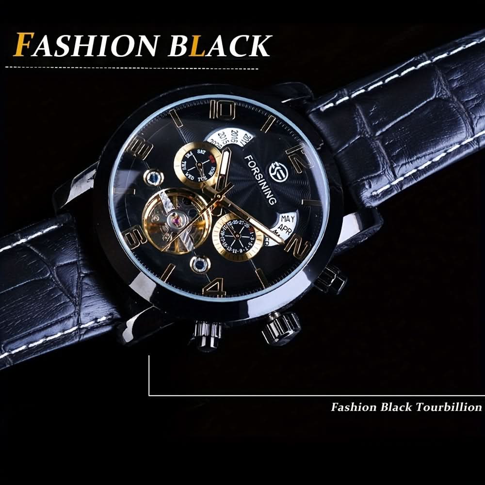 Men's Tourbillon Mechanical Watch - Luxury
