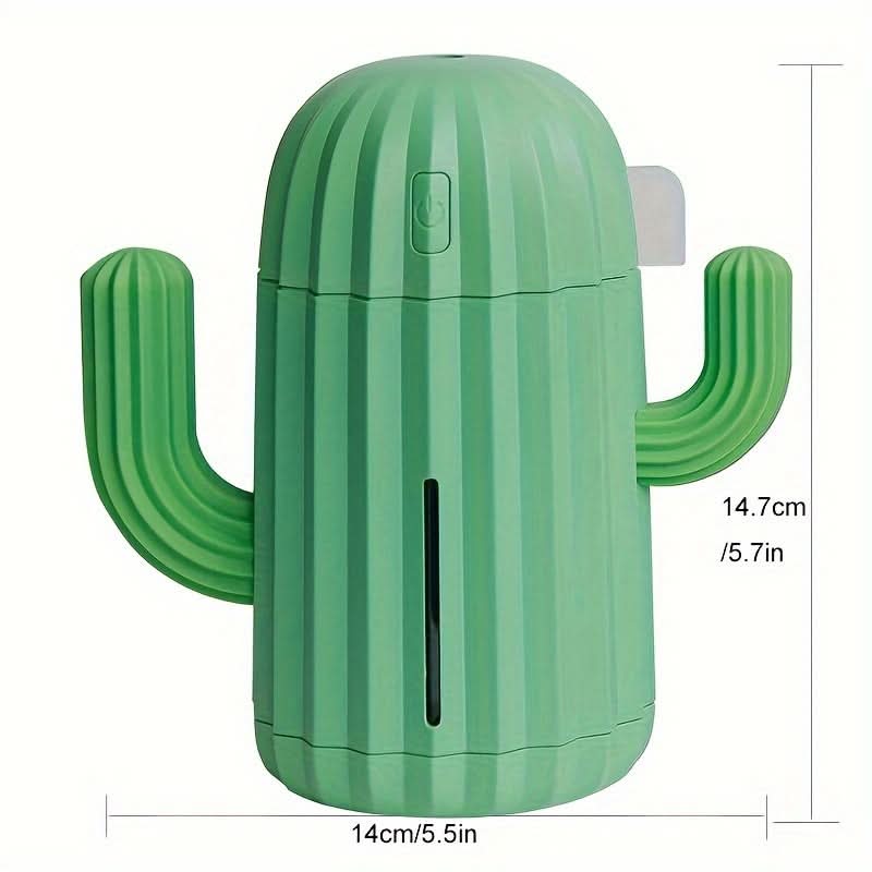 Cactus Mini USB Humidifier with Auto Shut-Off