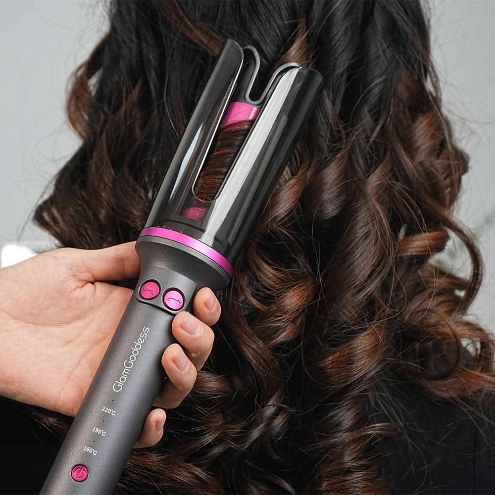 Automatic Curling Iron - Rotating Hair Curler with Anti-Tangle