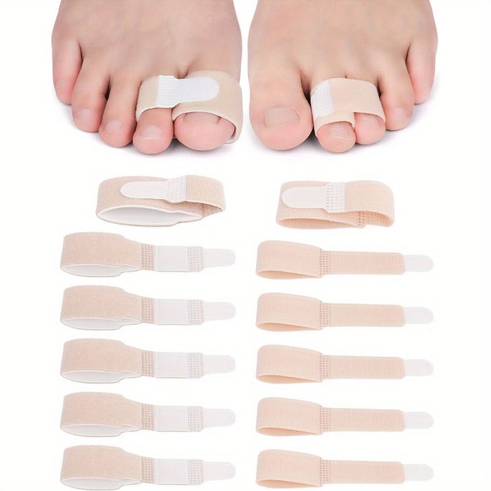 12pcs Toe Separators & Bunion Correctors – Adjustable, Toe Straighteners