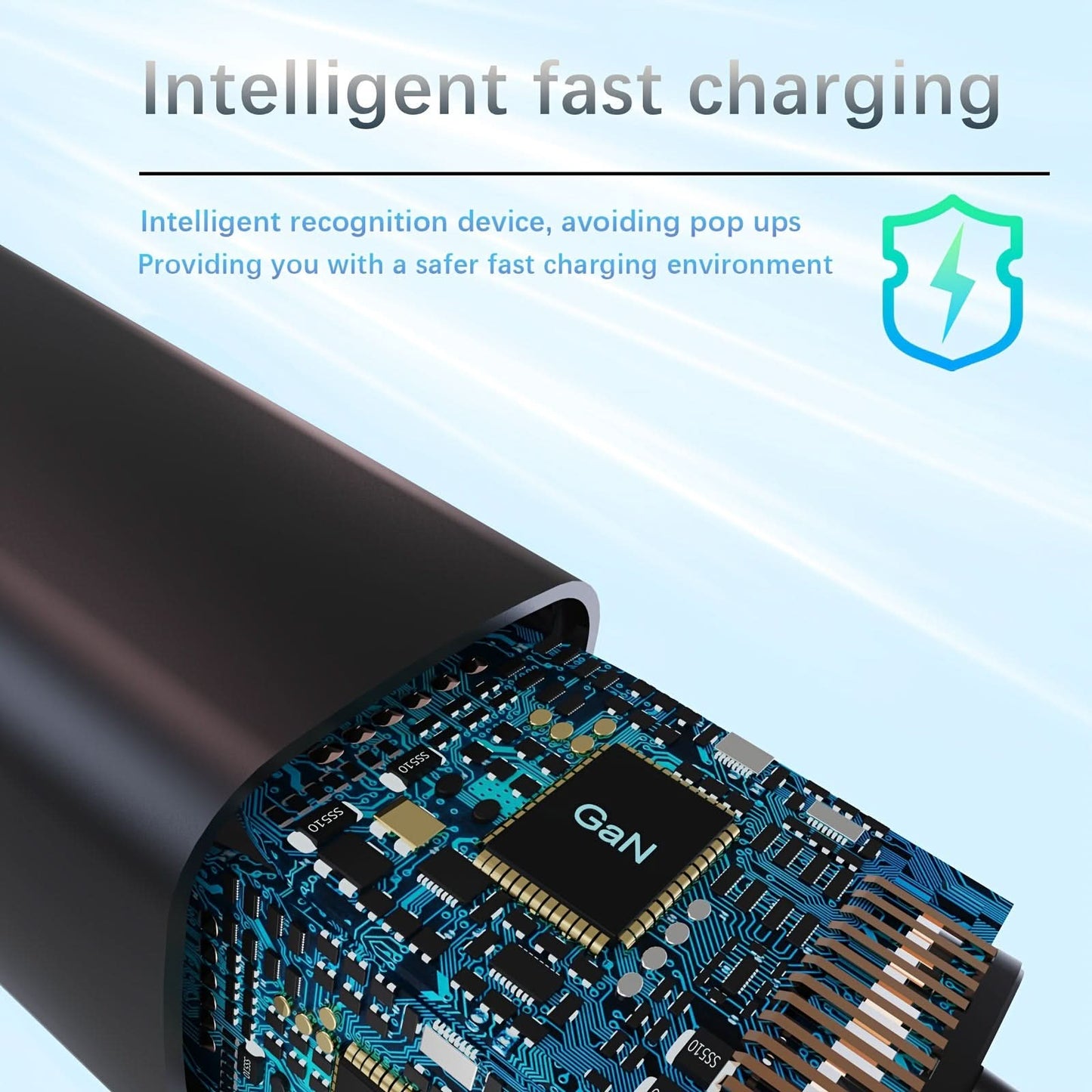 65W GaN USB-C PD Charger - Fast Charging for Laptop, iPhone, MacBook