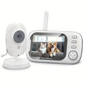 Wireless Video Monitor with Camera, Audio, Night Vision & Temperature Monitoring