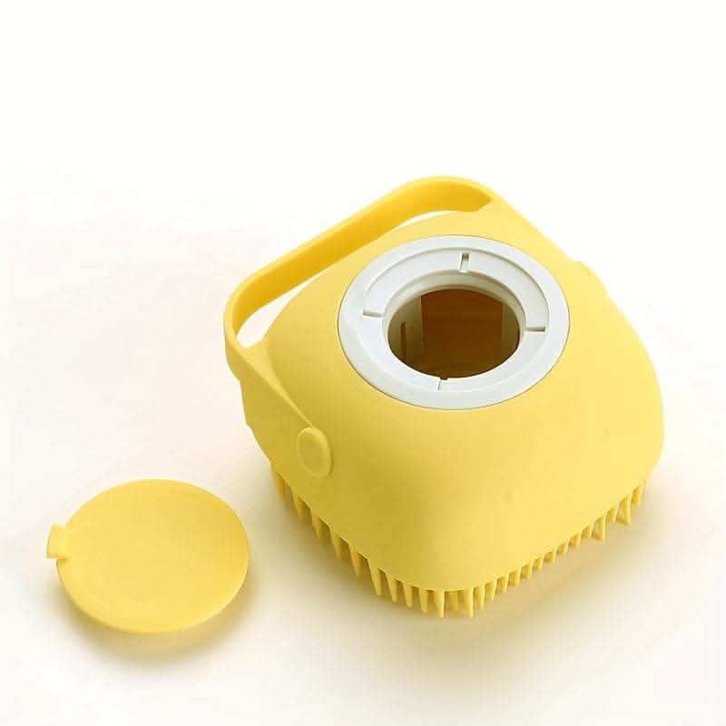 Silicone Pet Shampoo Brush with Storage