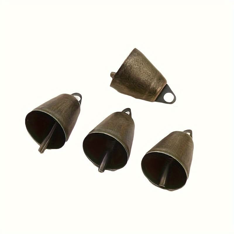 10-Piece Antique Bronze Dog Cowbells