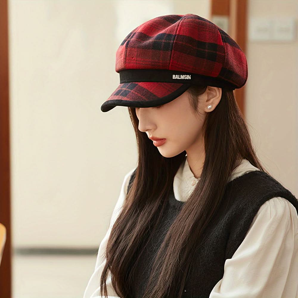 Women’s Retro Wool Beret – Fall/Winter Painter Hat, Stylish Gift