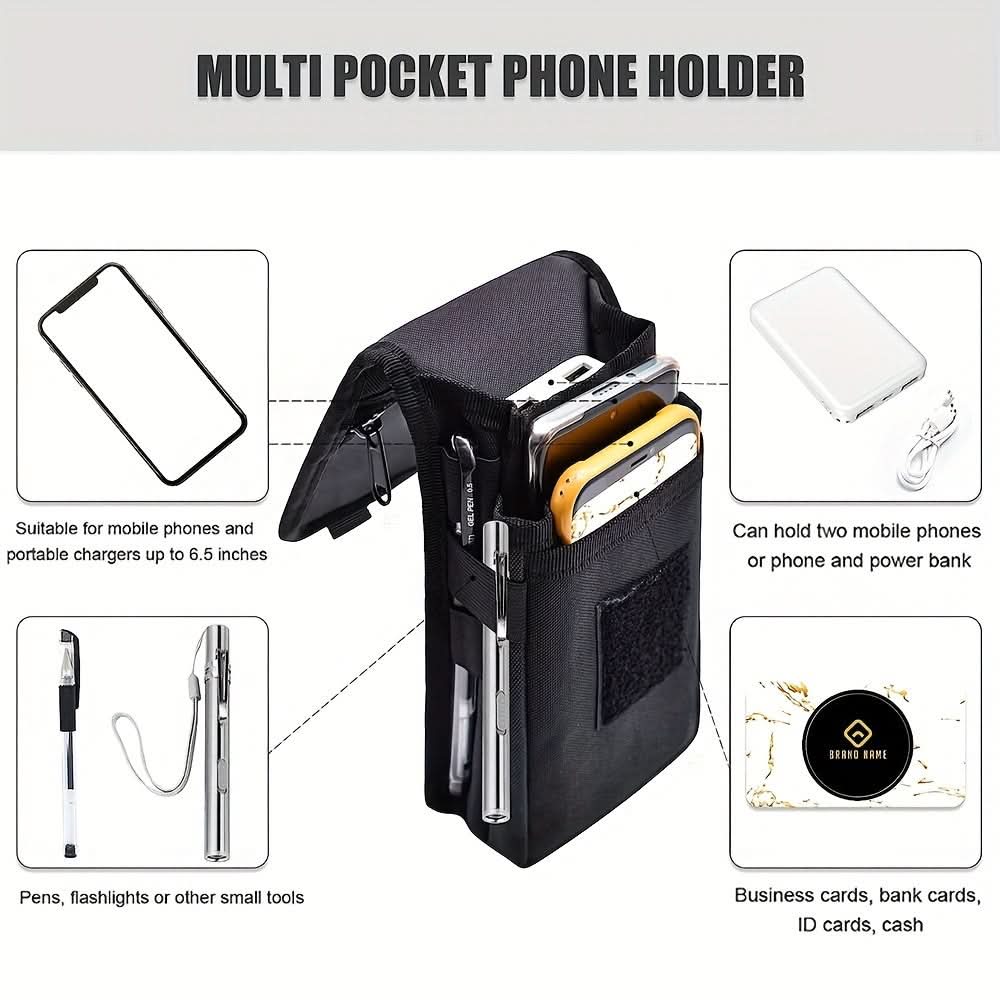 Mobile Phone Waist Bag for Outdoor Use