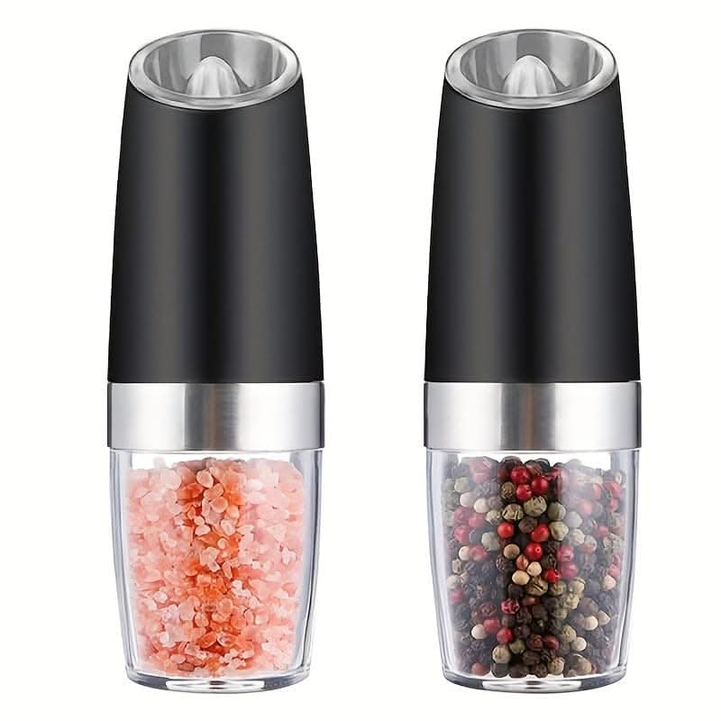 Electric Salt & Pepper Grinder Set – Adjustable, LED Light, Battery Operated