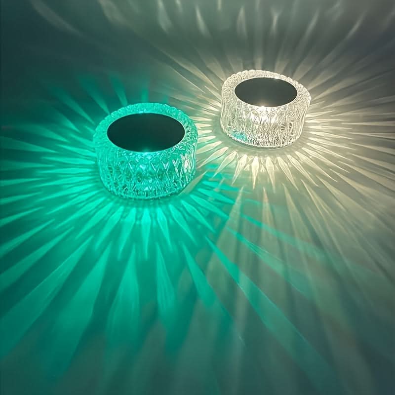 Portable Crystal LED Table Lamp with 16 Colors