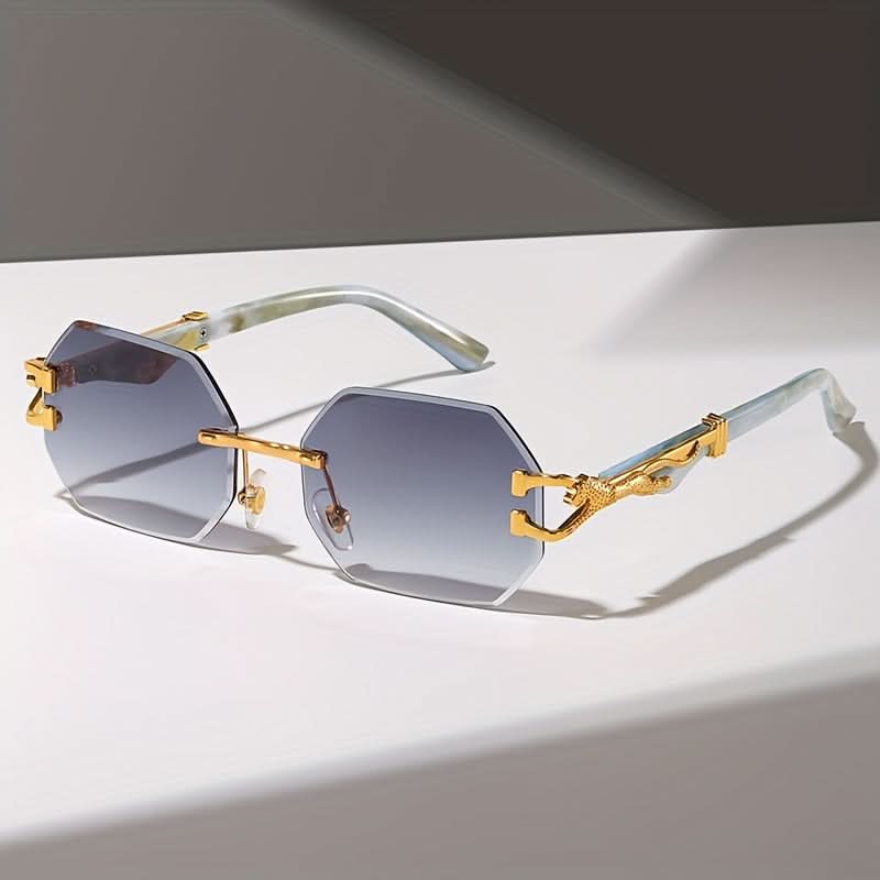 Classic Fashion Multi-Polygon Metal Glasses – Trendy Unisex Accessory