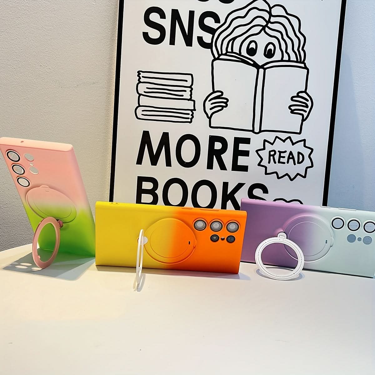 Retro Magnetic Case with Lens Protector for Samsung Galaxy S23 Series