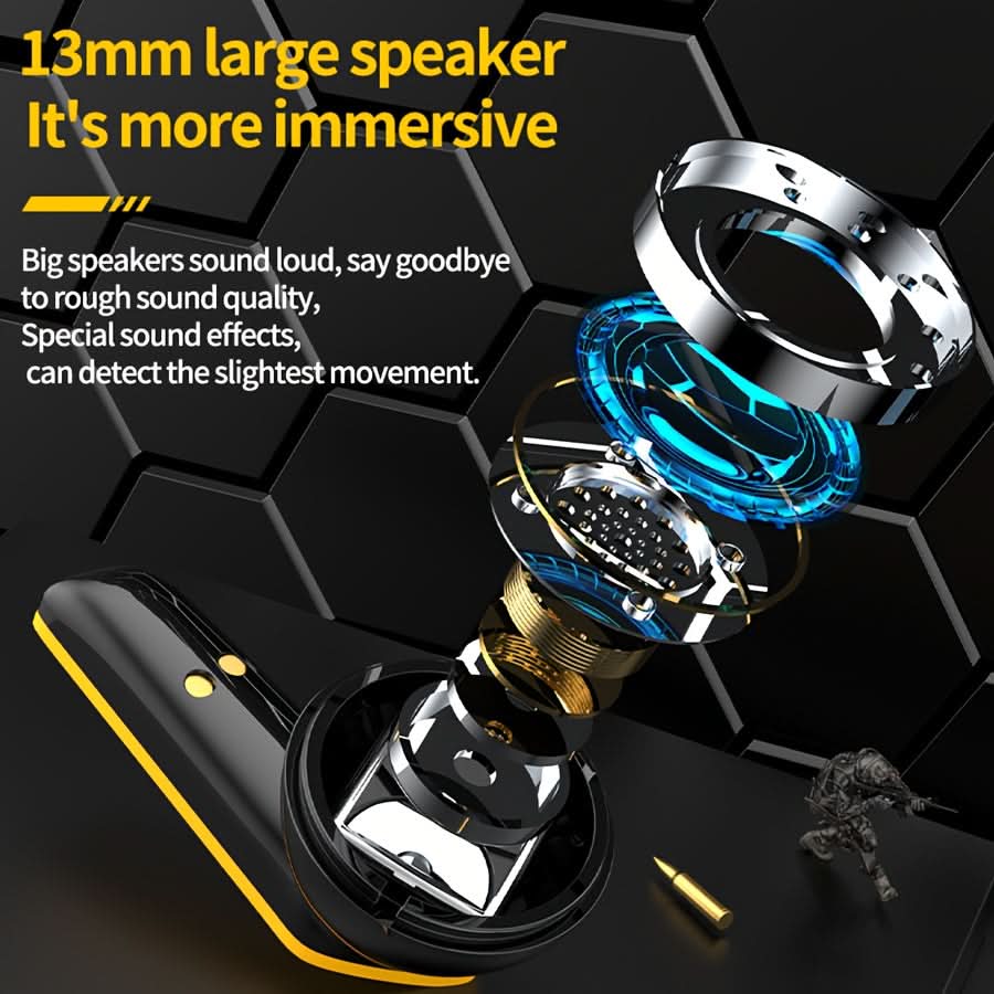 Wireless Gaming Earphones with Low Latency & ENC Noise Reduction, HIFI Sound