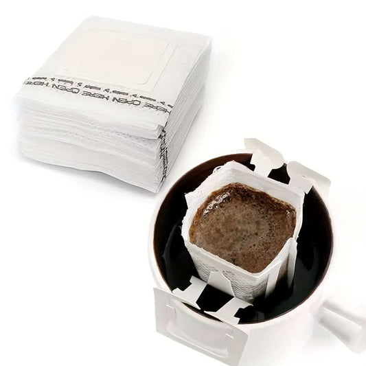 50-Pack Portable Coffee Filter Papers – Drip Brew Bags