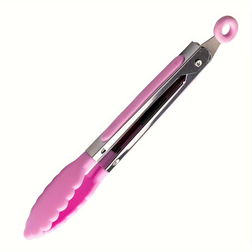 1/7pcs Mini Kitchen Tongs - 7-Inch Heat Resistant Nylon Tips