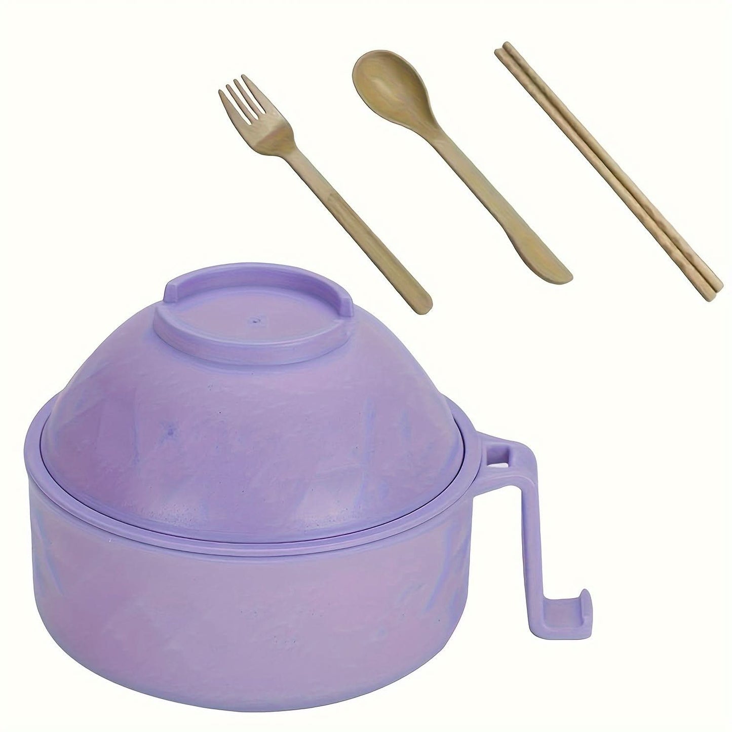 Microwave Ramen Bowl Set – Instant Noodles Cooker with Chopsticks
