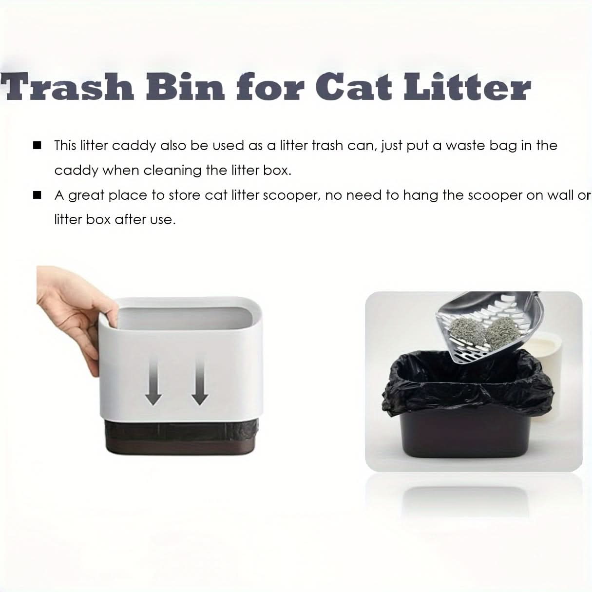 Durable Cat Litter Scoop with Holder