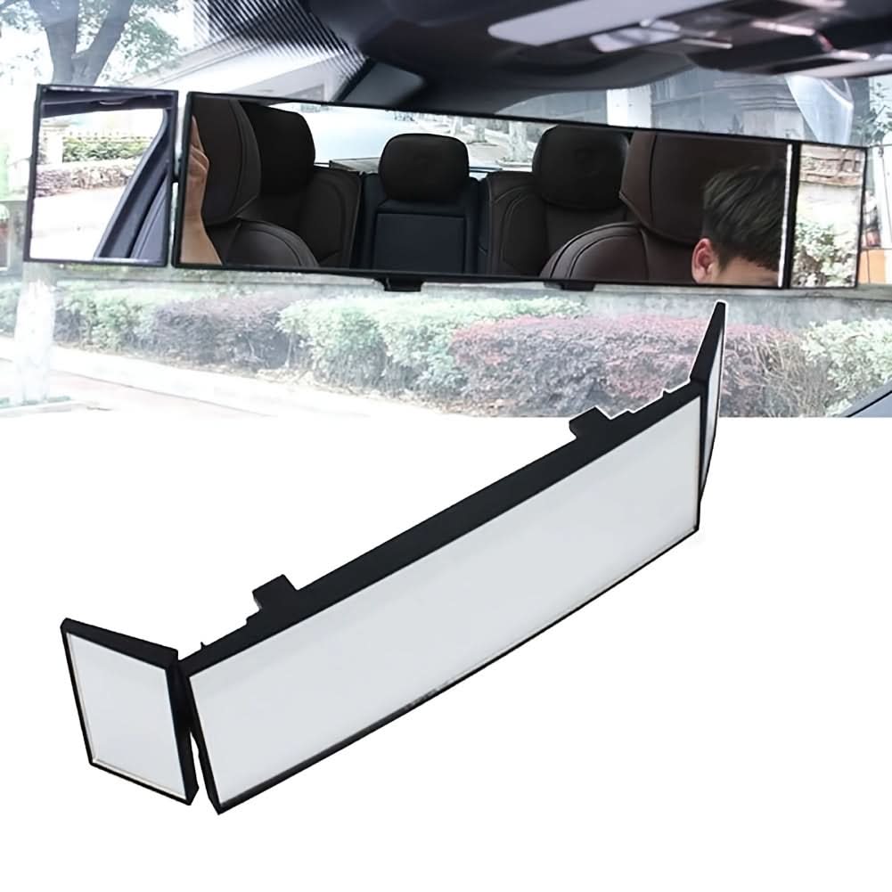 Wide-Angle Rear View Mirror – Clip-On Safety Mirror for Cars