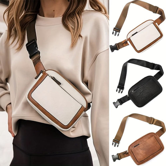 Stylish PU Leather Crossbody Waist Bag