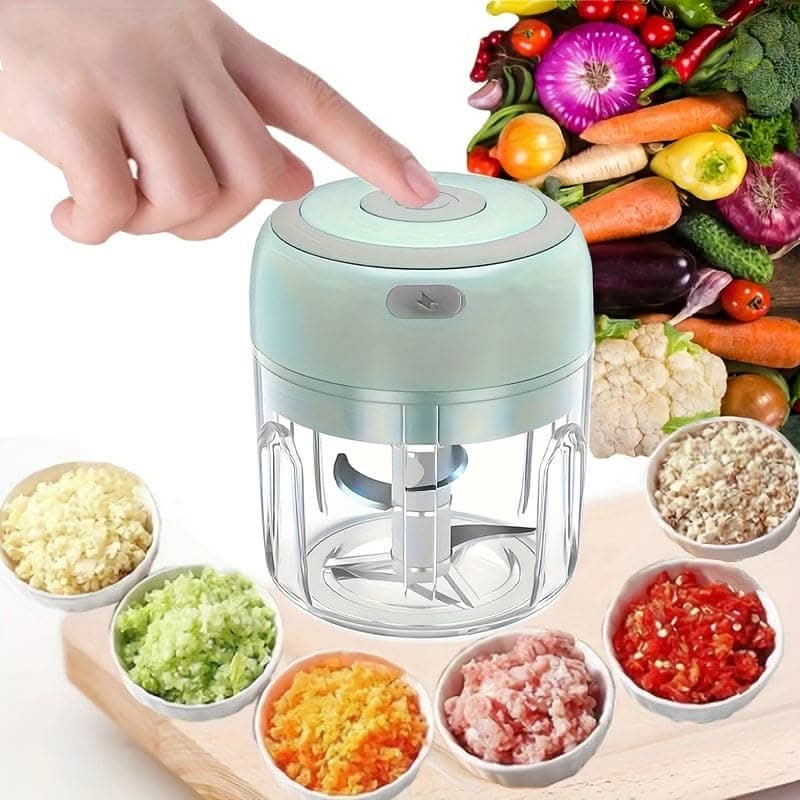 USB Rechargeable Electric Garlic Mixer - Multi-Scene Kitchen Shredder