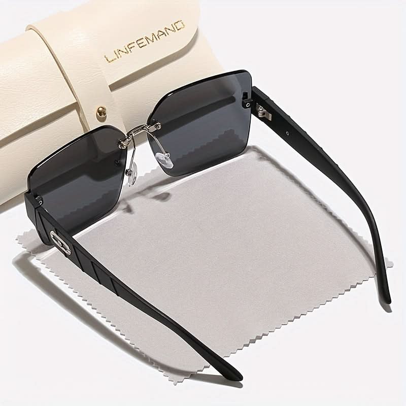 Oversized Gradient Fashion Glasses – Stylish & Versatile Eyewear