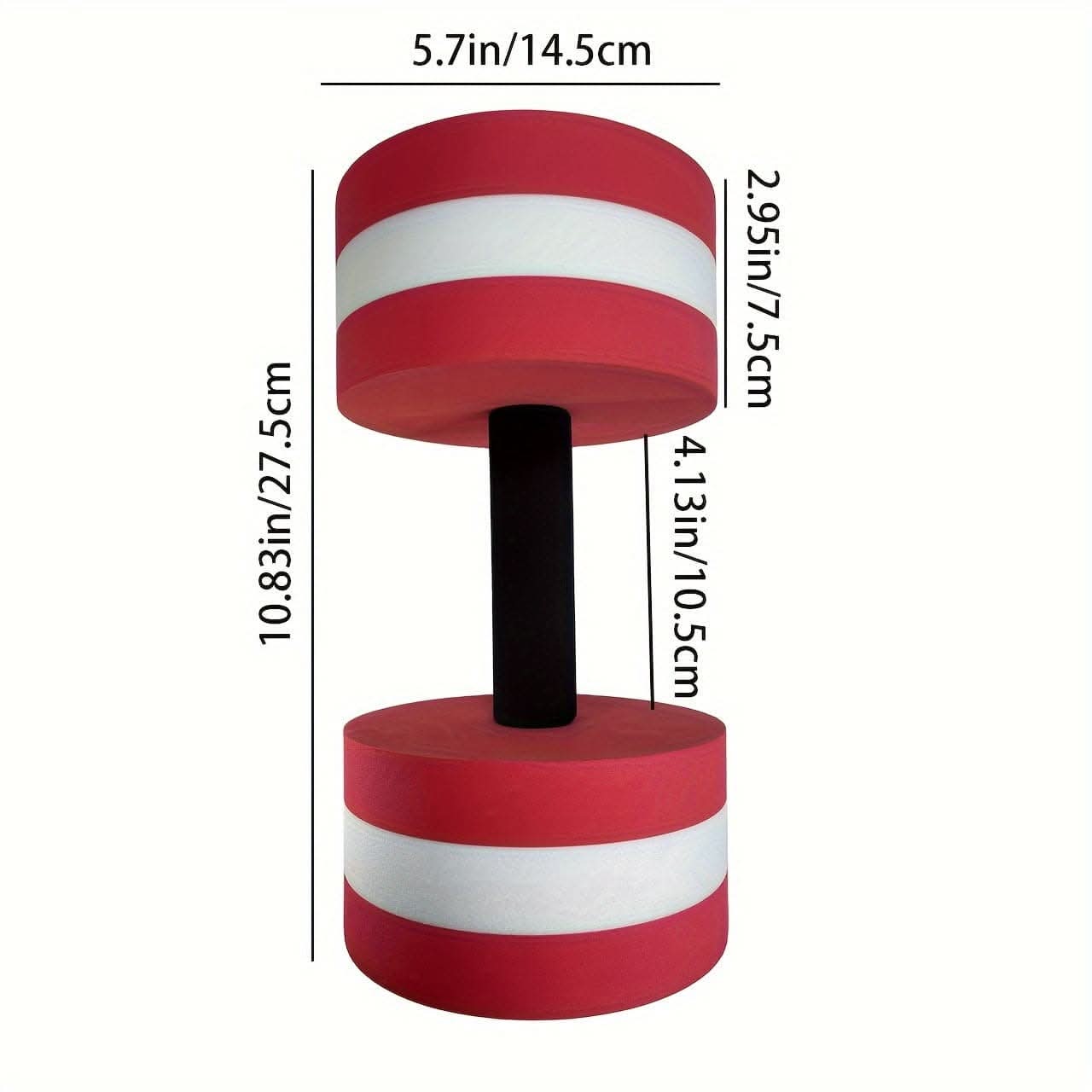 Aquatic Dumbbells - 2PCS Water Aerobic Exercise Foam Dumbbell Pool Resistance