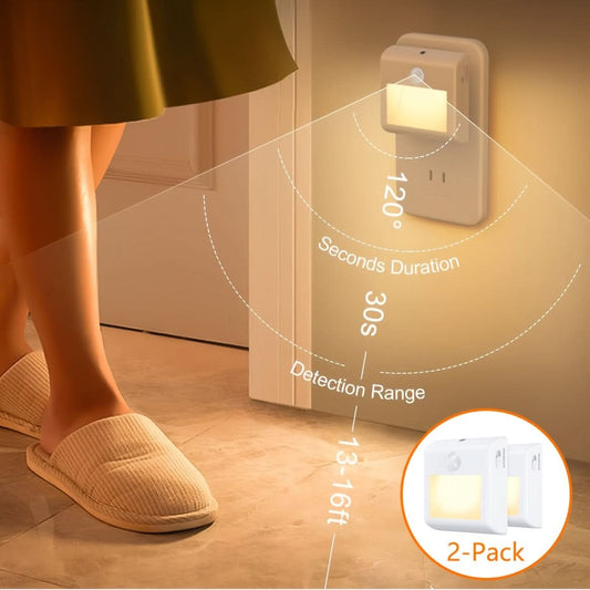 2-Pack Dimmable Motion Sensor Night Lights
