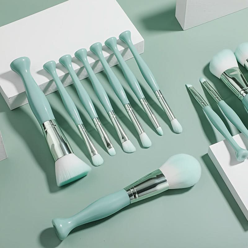12-Piece Premium Makeup Brush Set with Nylon Bristles