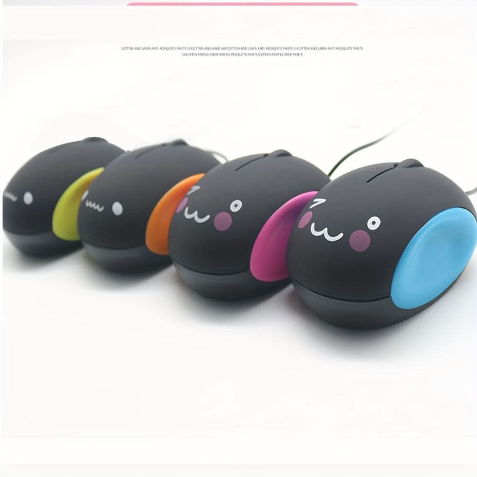 Cute Silent USB Optical Wired Mouse – Compact
