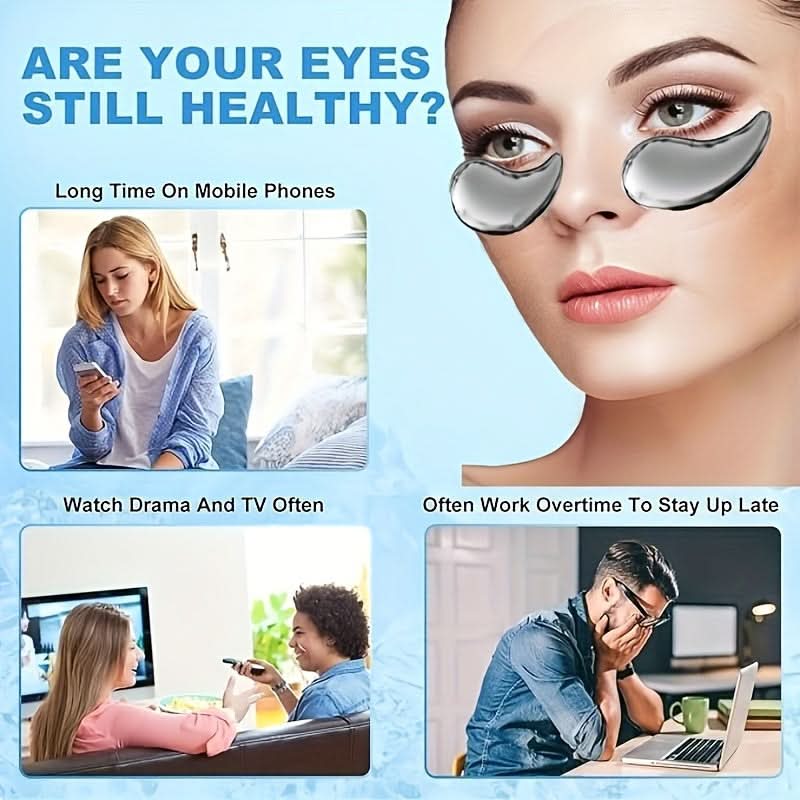 Reusable Stainless Steel Eye Masks – Cooling Gua Sha Tool for Facial Massage