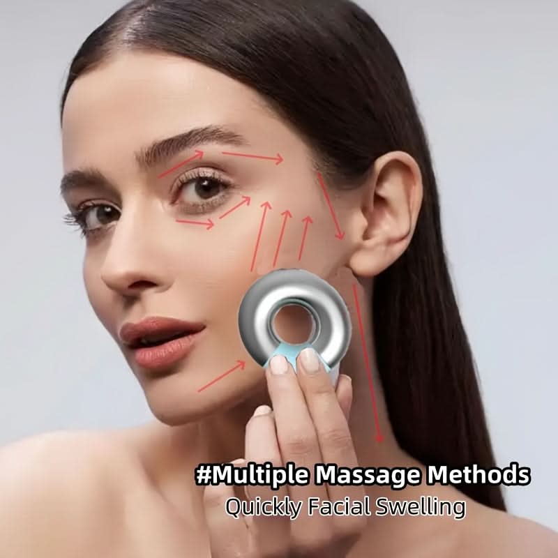 Cooling Eye Mask – Reusable Stainless Steel with Ice Gel for Lymphatic Relief