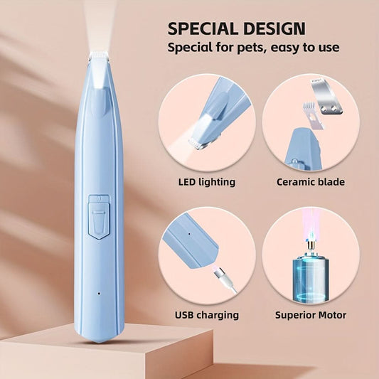 Cordless Pet Hair Clipper with Light