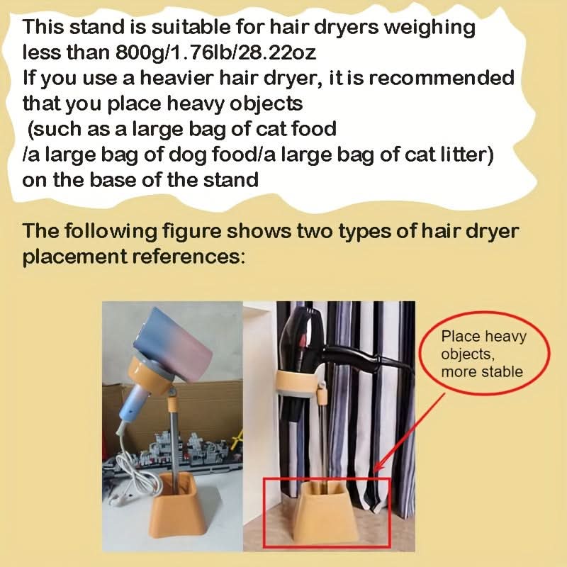 Hands-Free Pet Grooming Dryer Stand