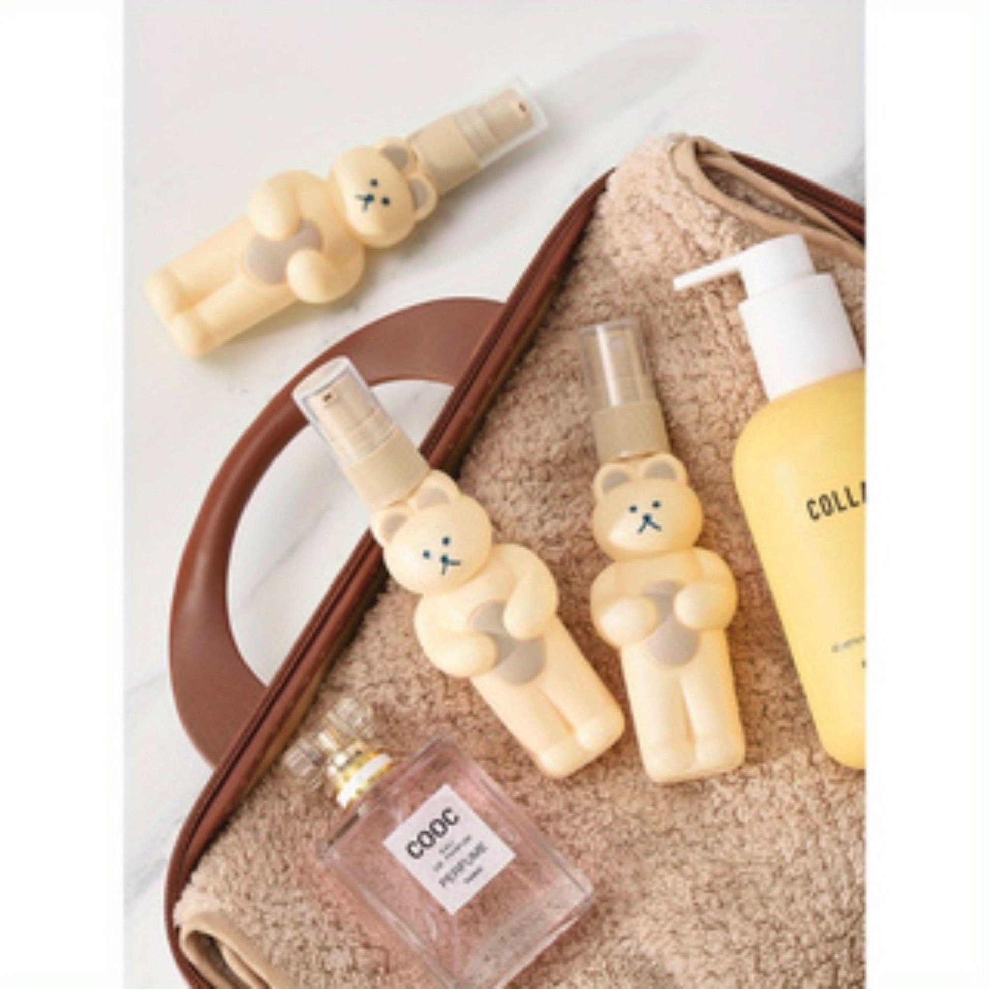 Cute Bear Spray Bottle – Travel Perfume & Lotion Dispenser