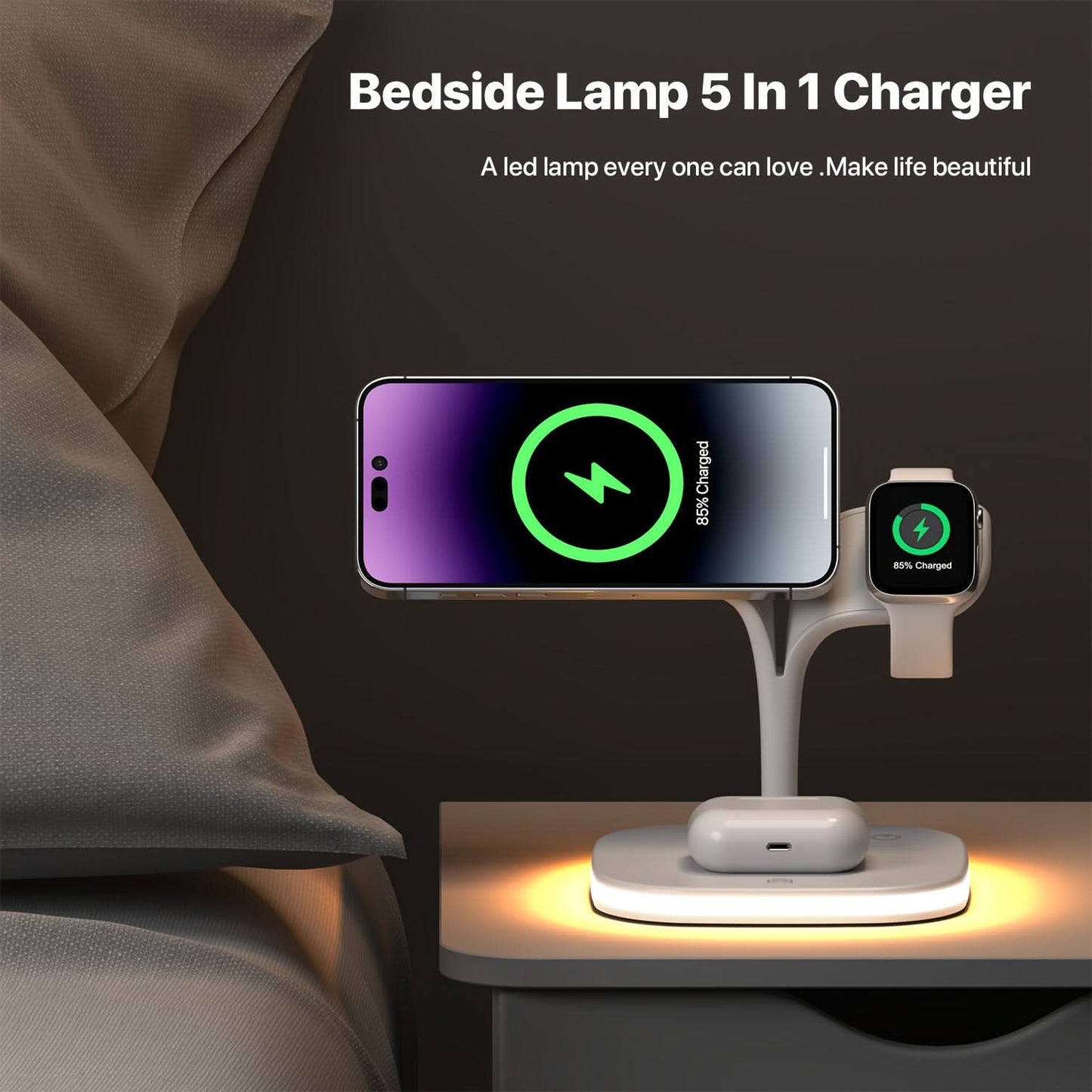 4-in-1 Magnetic Wireless Charger Dock for iPhone, AirPods, Watch