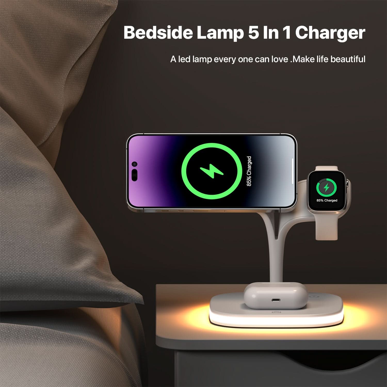 4-in-1 Magnetic Wireless Charger Dock for iPhone, AirPods, Watch