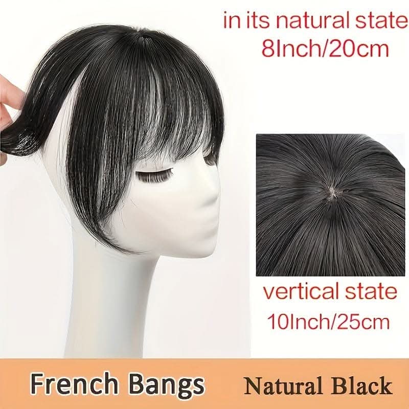 Vibrant Synthetic Hair Toppers with Bangs – Easy Clip-In Extensions