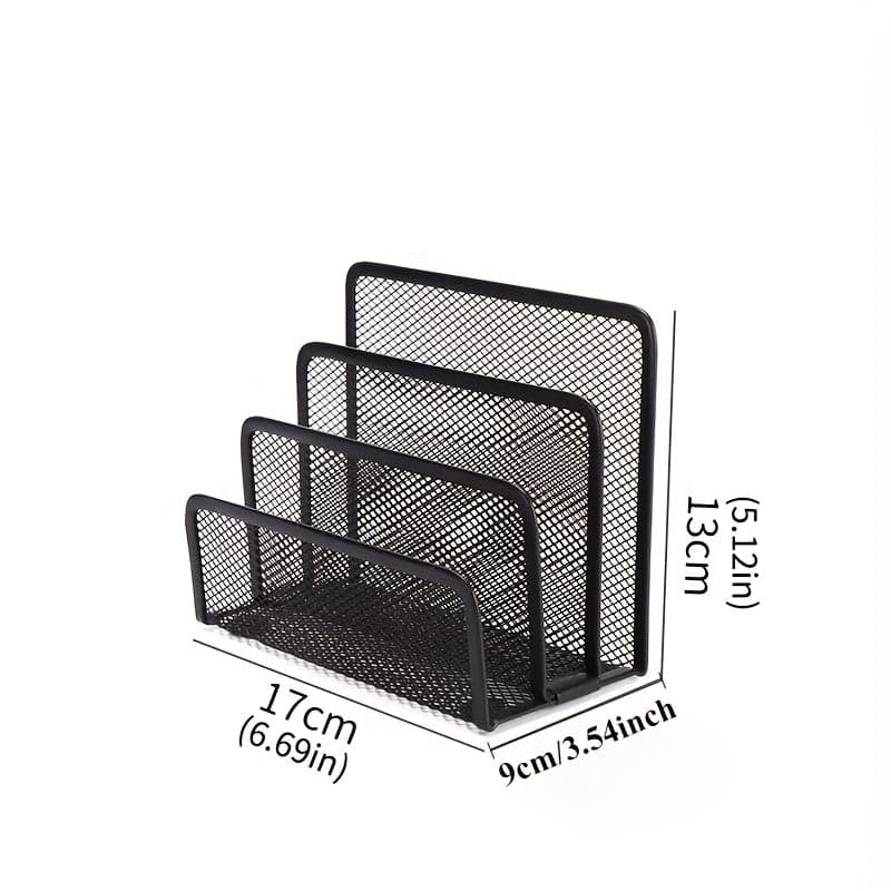 Metal Mesh File Holder, Multipurpose Desk Organizer Tray