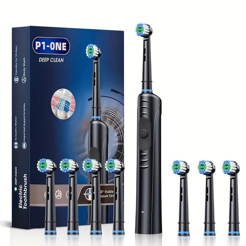 Rechargeable Electric Toothbrush for Adults– 36V Deep Cleaning, USB Charging