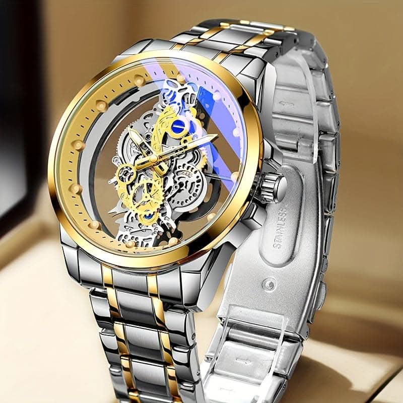 TPW Elegant Men's Quartz Watch – Durable Steel Strap