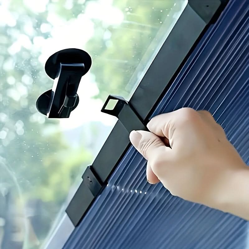 Retractable Car Windshield Sunshade – Foldable UV & Heat Blocker